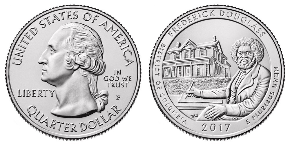2017 P FREDRICK DOUGLAS UNCIRCULATED FROM US MINT ROLLS