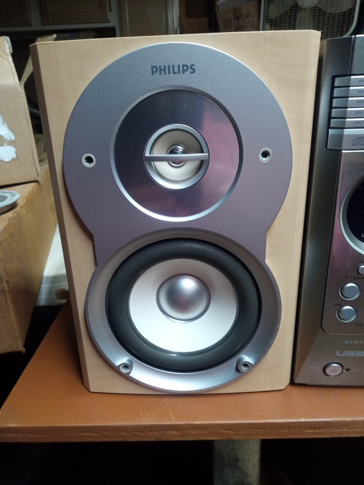 Philips MCM530/37 5 Disc CD Changer Micro Stereo System No Remote TESTED Workin