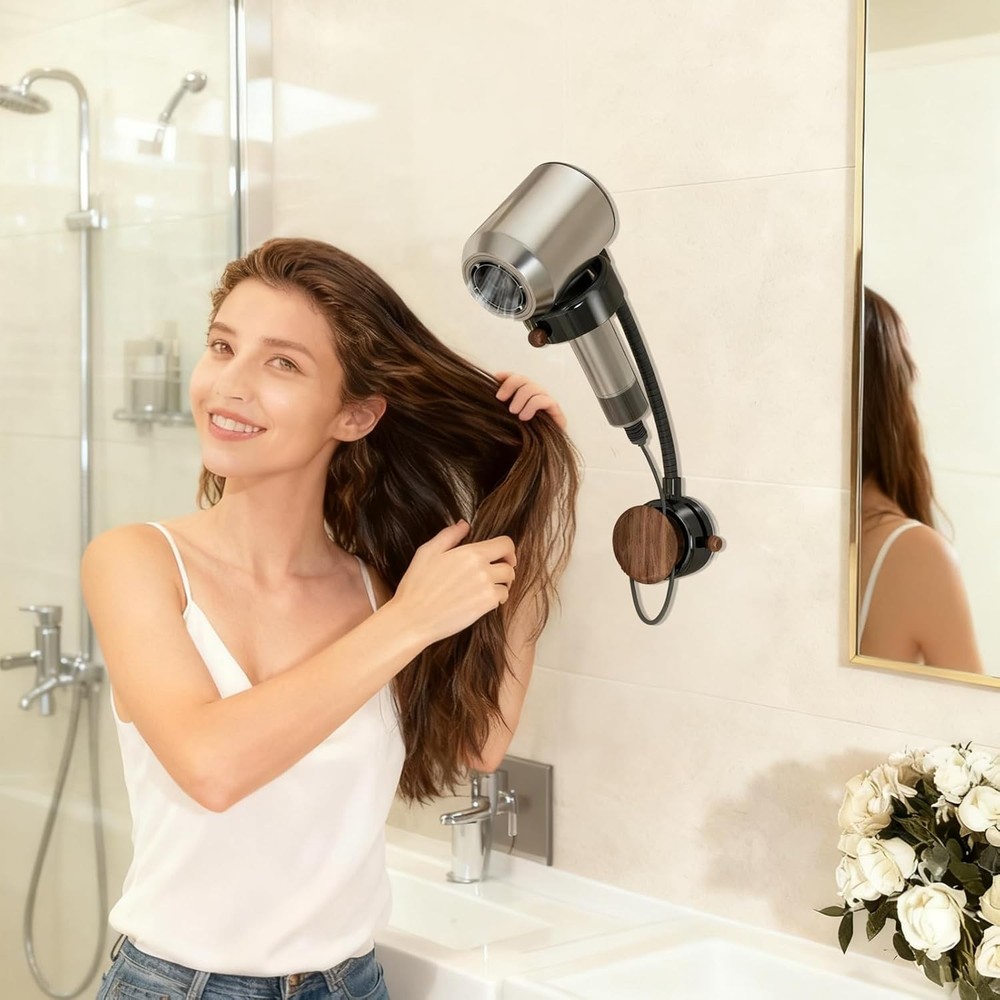 360° Rotating&No Drill Installation , Hands Free, Wall Mount, Adjustable Holder
