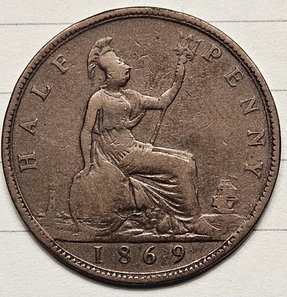 Great Britain 1869 Half Penny 1/2d