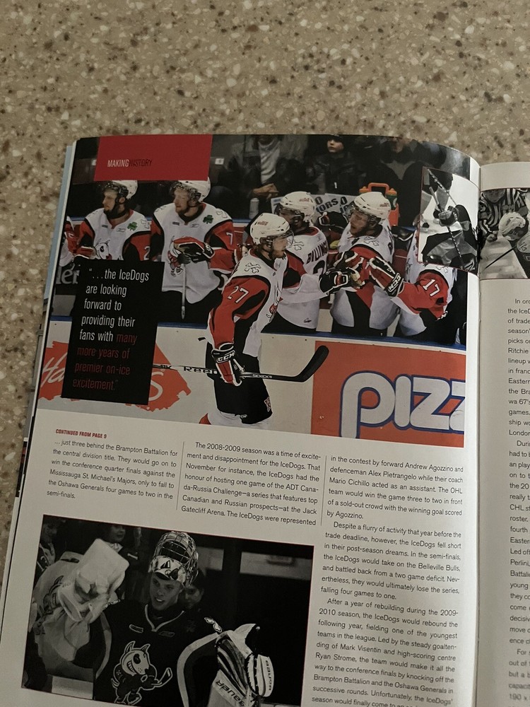 Niagara Icedogs First Game Meridian Centre Program 10-16 2014 *2014/15 Yearbook