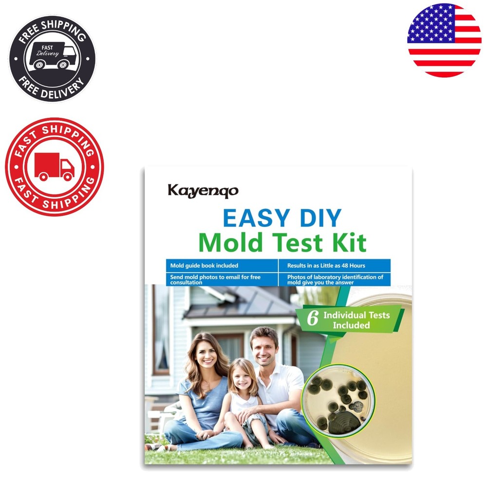 Comprehensive Home Mold  Kit - 6 Easy Tests with Identification Guide