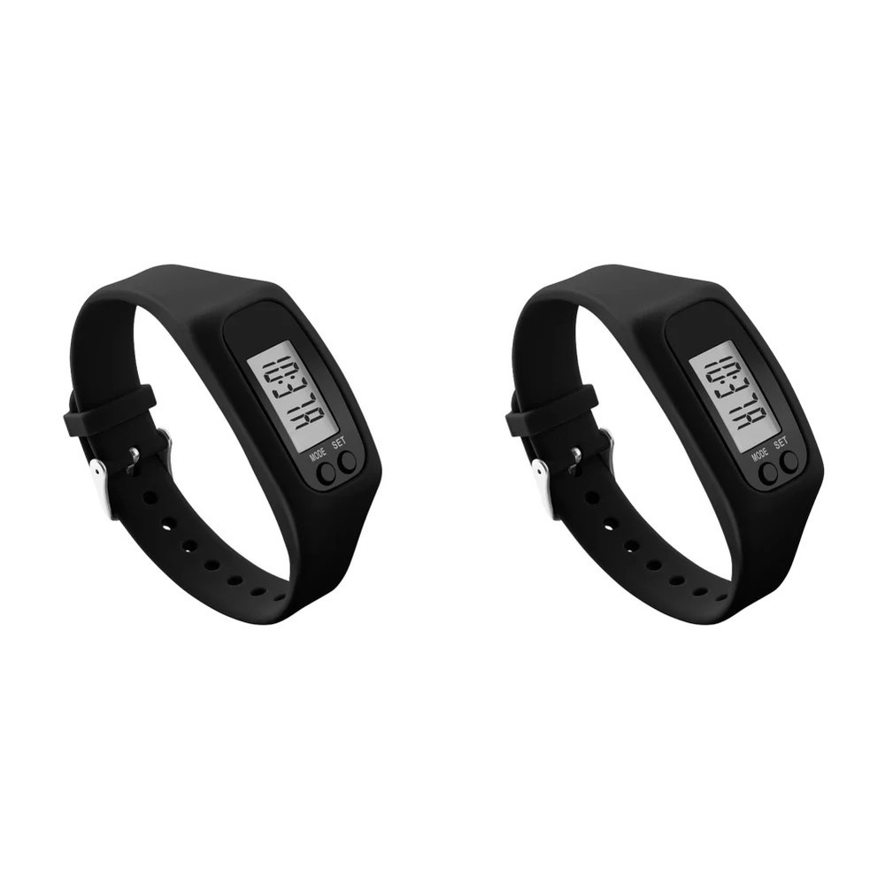 LED Pedometer Bracelet Step Counter Watch Multi-Function Walking Running