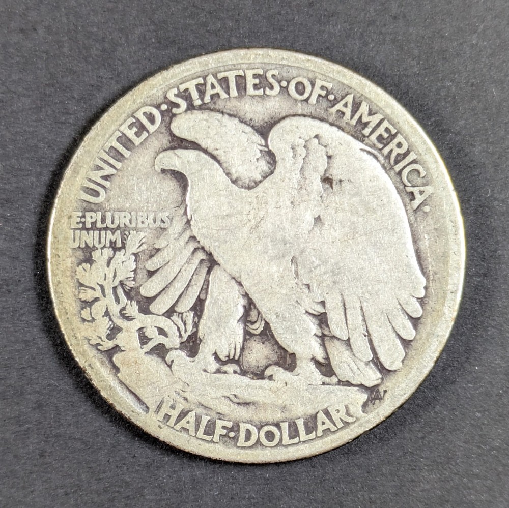 1916 Walking Liberty Silver Half Dollar