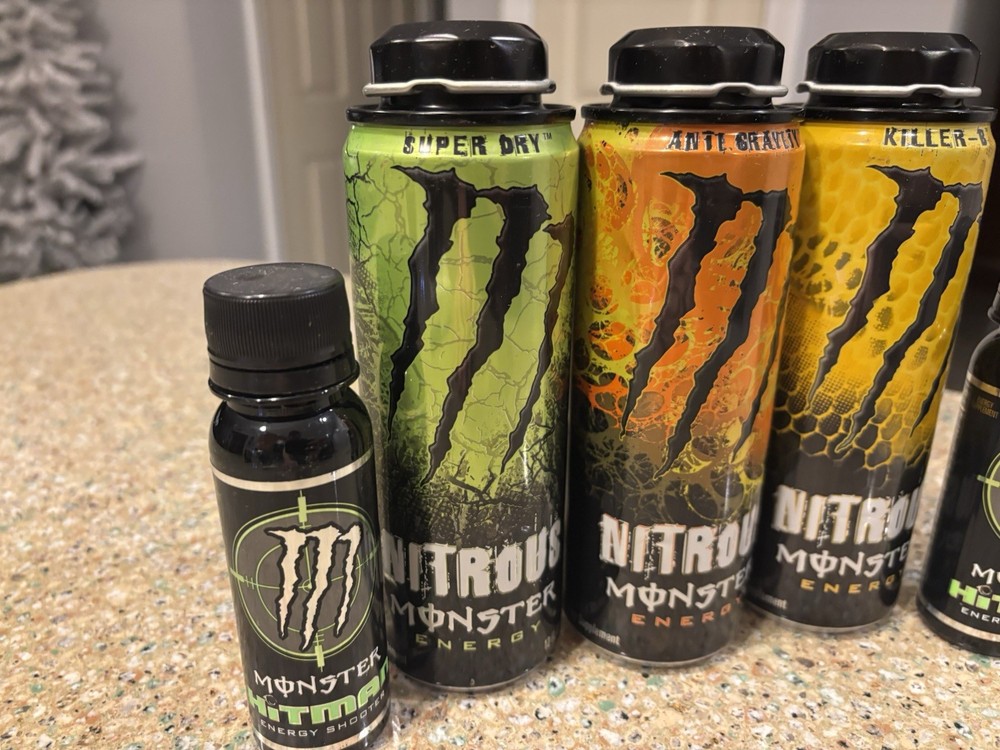 Empty Monster Energy Rare Nitrous Killer B Anti Gravity Super Dry Can Hitman