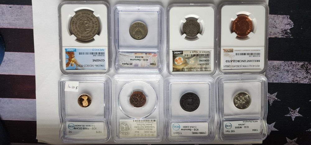 Foreign Currency Mixed lot Coins & Paper Bills Various Countries (some silver)