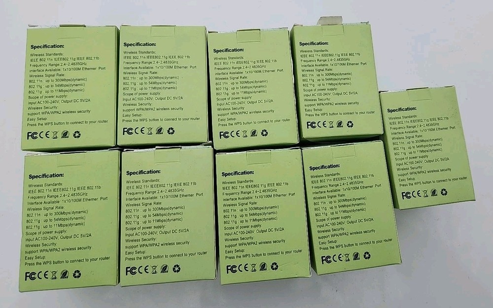 Lot 9 300Mbps Wireless Wifi Repeater