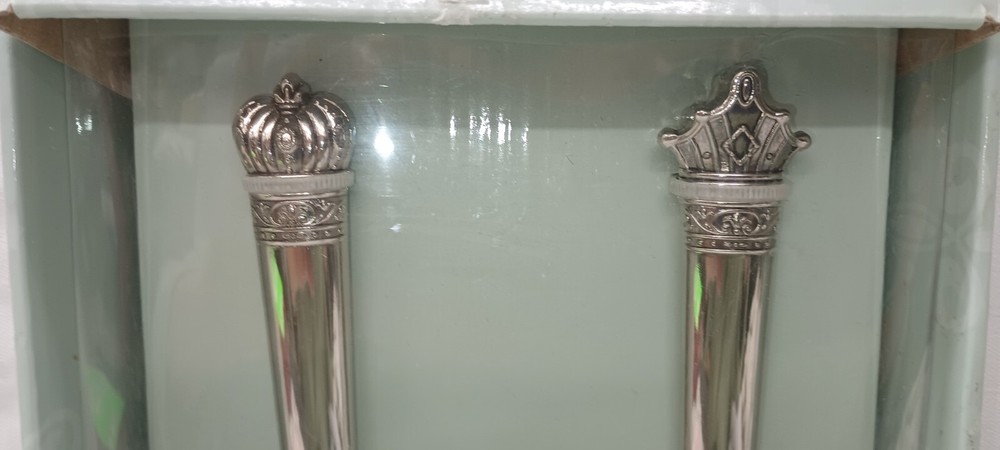 Towel Dessert Serving Set NIB Crown Tips Pi Cake Server & Cake Knife Wedding,...