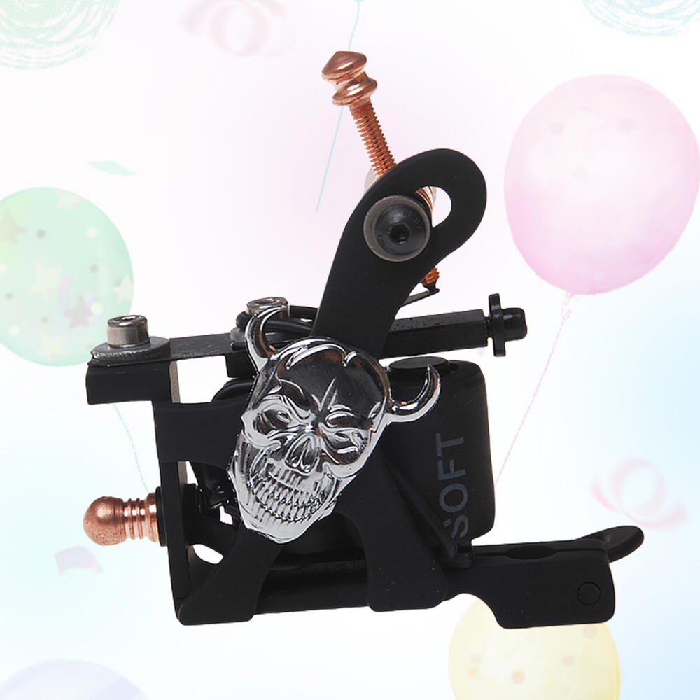 Coil Tattoo Machine Cast Iron Frame for Beginner 10 Wrap Liner 404-G