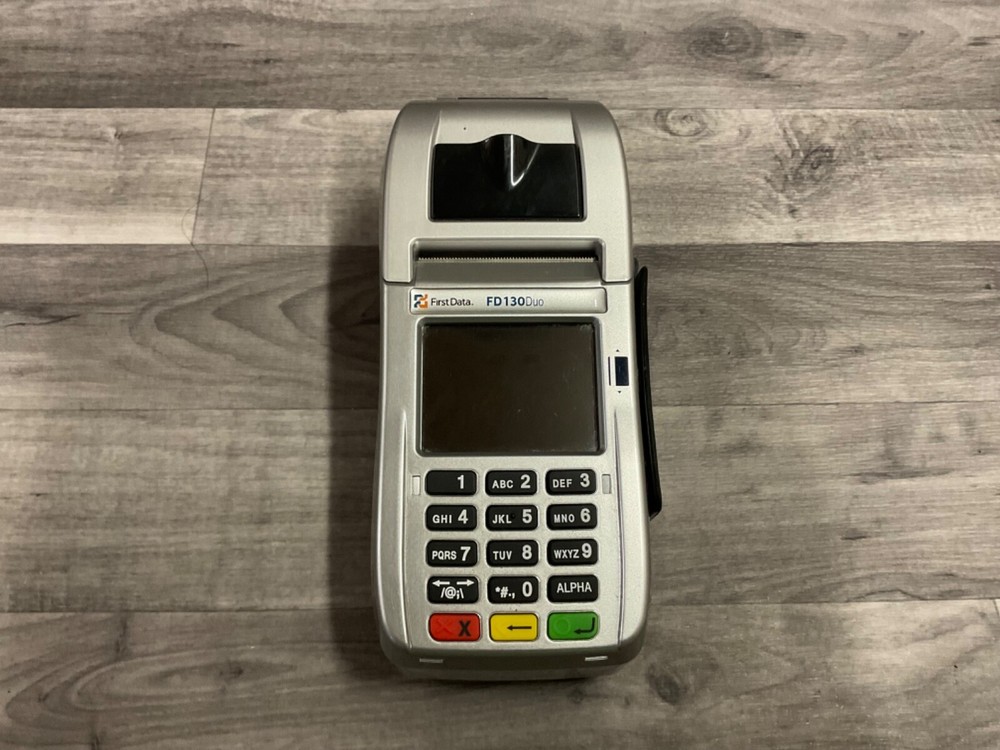 First Data FD130 Duo Credit/Debit Card Machine POS Terminal