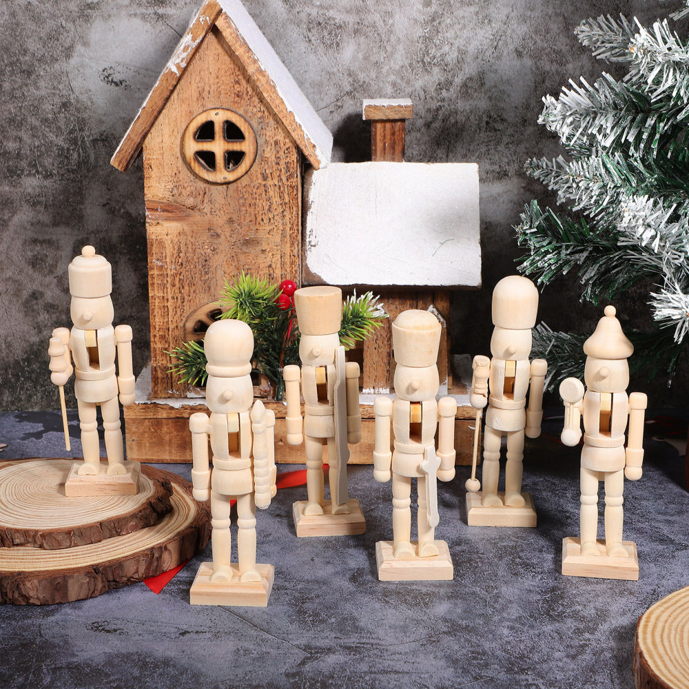 Nutcracker Christmas Decoration Wooden Nutcracker Ornament Nutcracker Figures