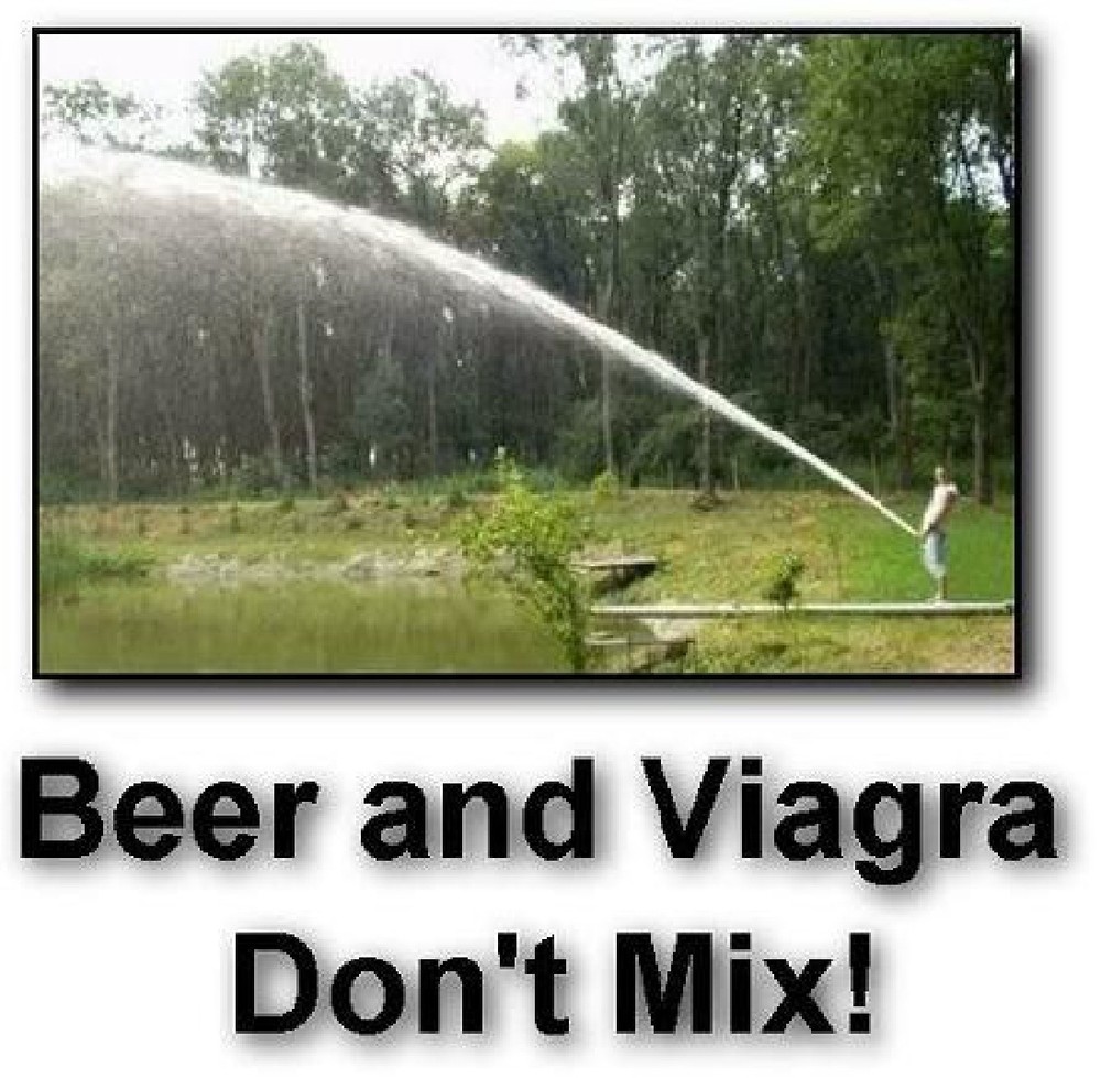 Funny Beer & Viagra Don't Mix Refrigerator Magnet