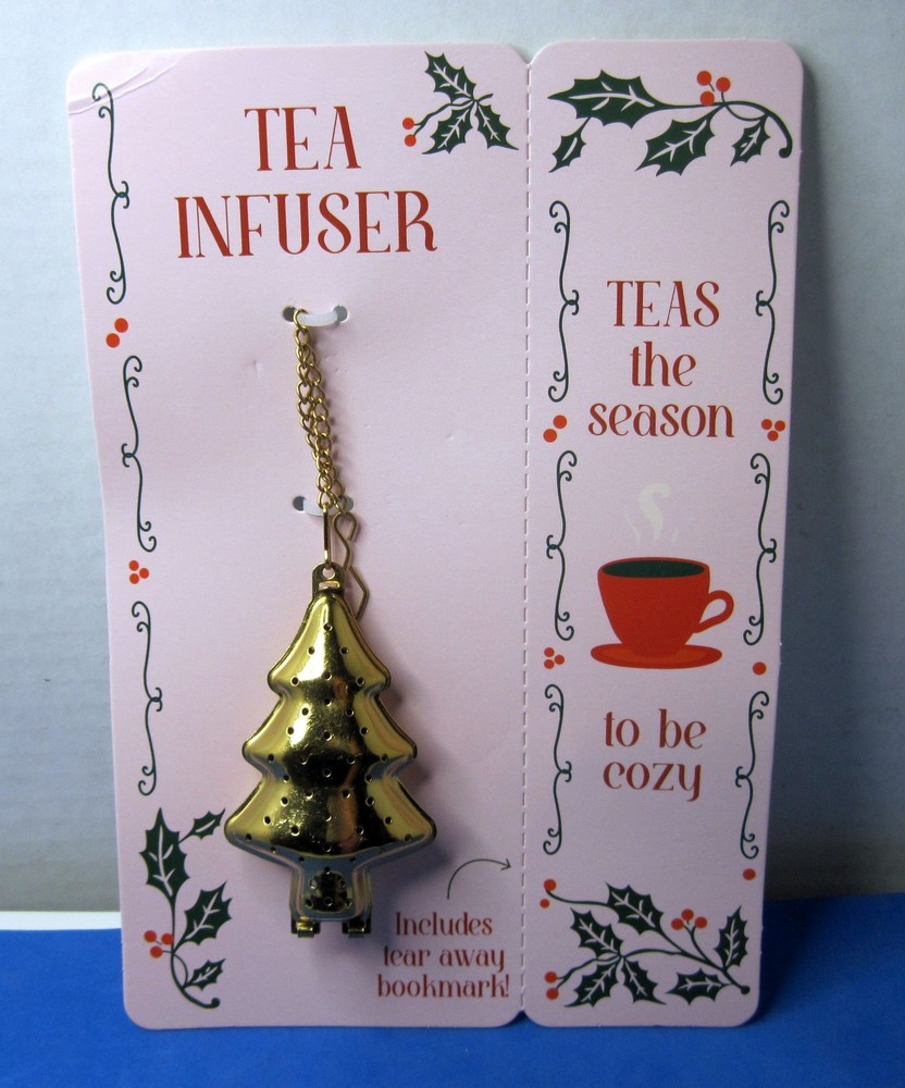 Zinc Plated [metal] Tree shape Tea Strainer Infuser with Chain