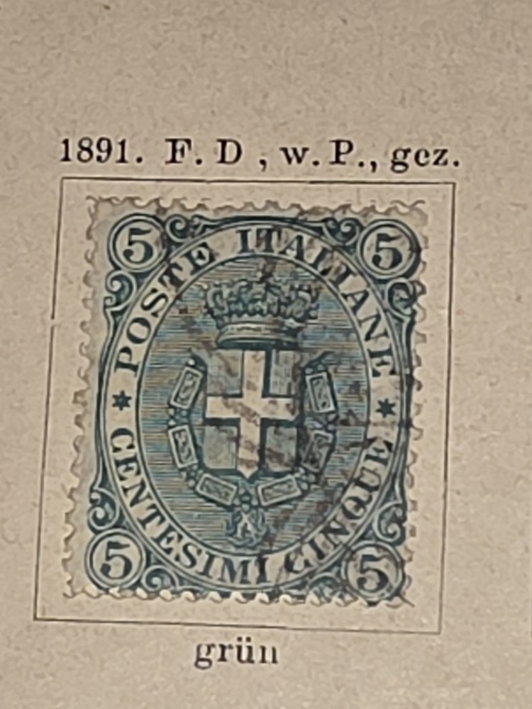 Foreign Italian 5c Stamp Used - #I545
