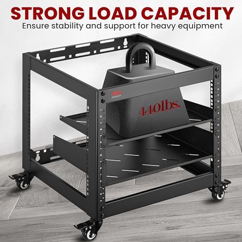 Pyle 10U Advanced Open Frame Server Rack