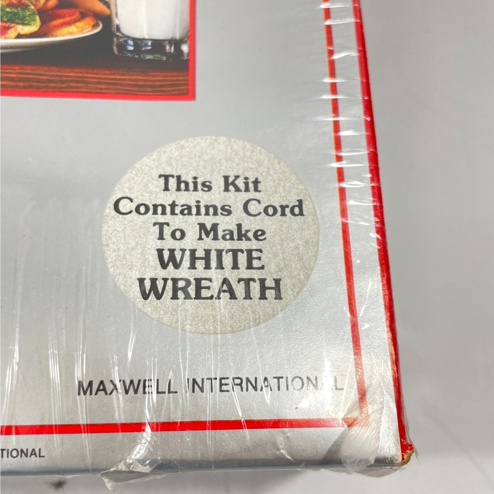 Quick Mac WHITE Wreath Kit Macrame #1107