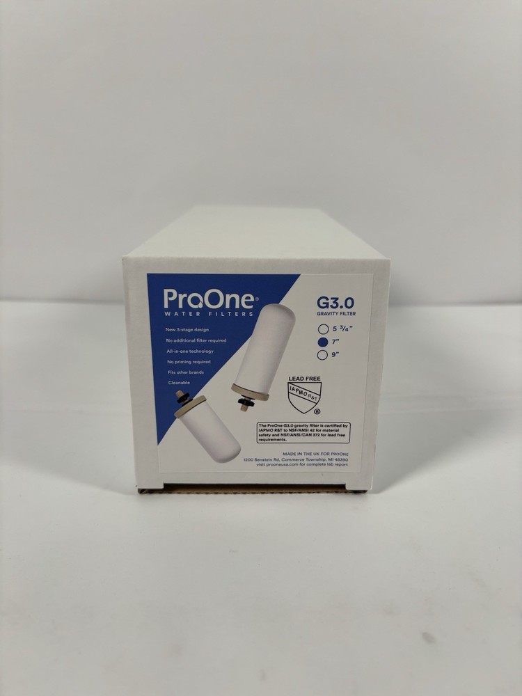 Big+ Gravity Water Filter ProOne G3.0 7" Filter Elements