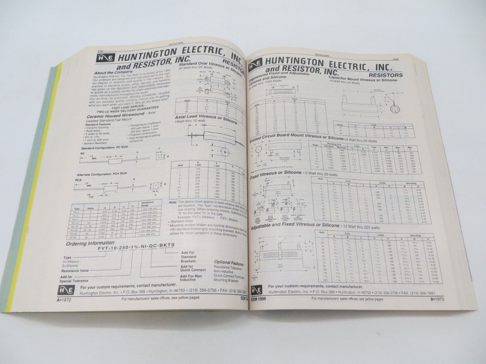 EEM 98 Electronic Engineers Master Catalog Volume A Electronic Components -