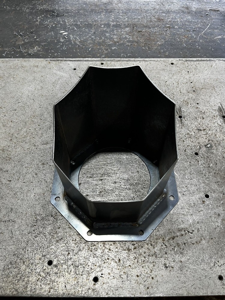 6 INCH OCTAGON EXHAUST HOOD STACK DIESEL STACK DURAMAX POWERSTROKE CUMMINS STACK