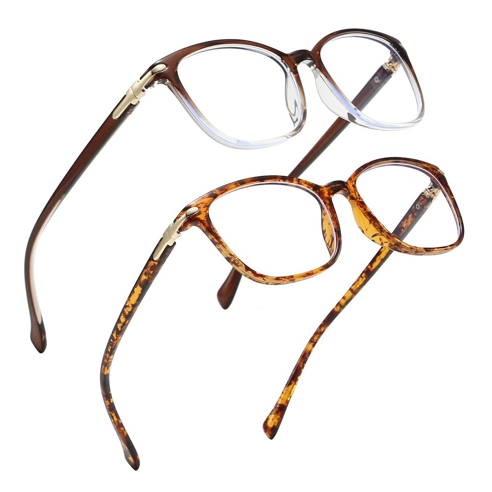 2 Pack Blue Light Blocking Glasses For Women/Men Computer Glasses Blue Light ...