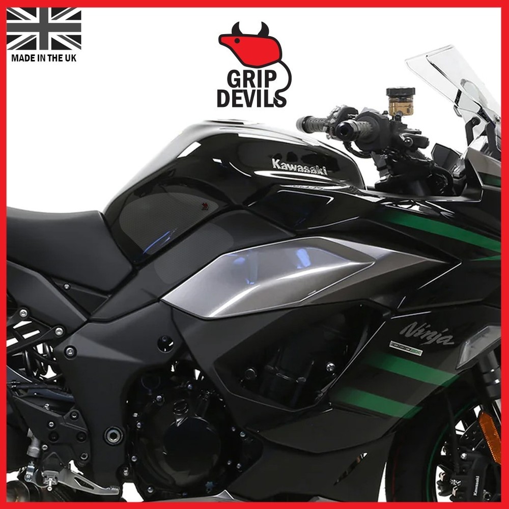 Grip Devils Tank Grips: Kawasaki Ninja 1000SX 2020-2024 Clear