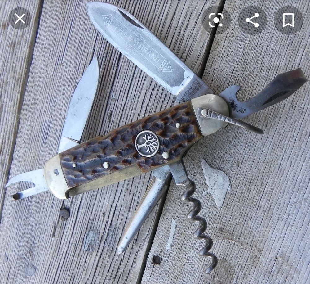 Leather case made for Boker 182 camp knife