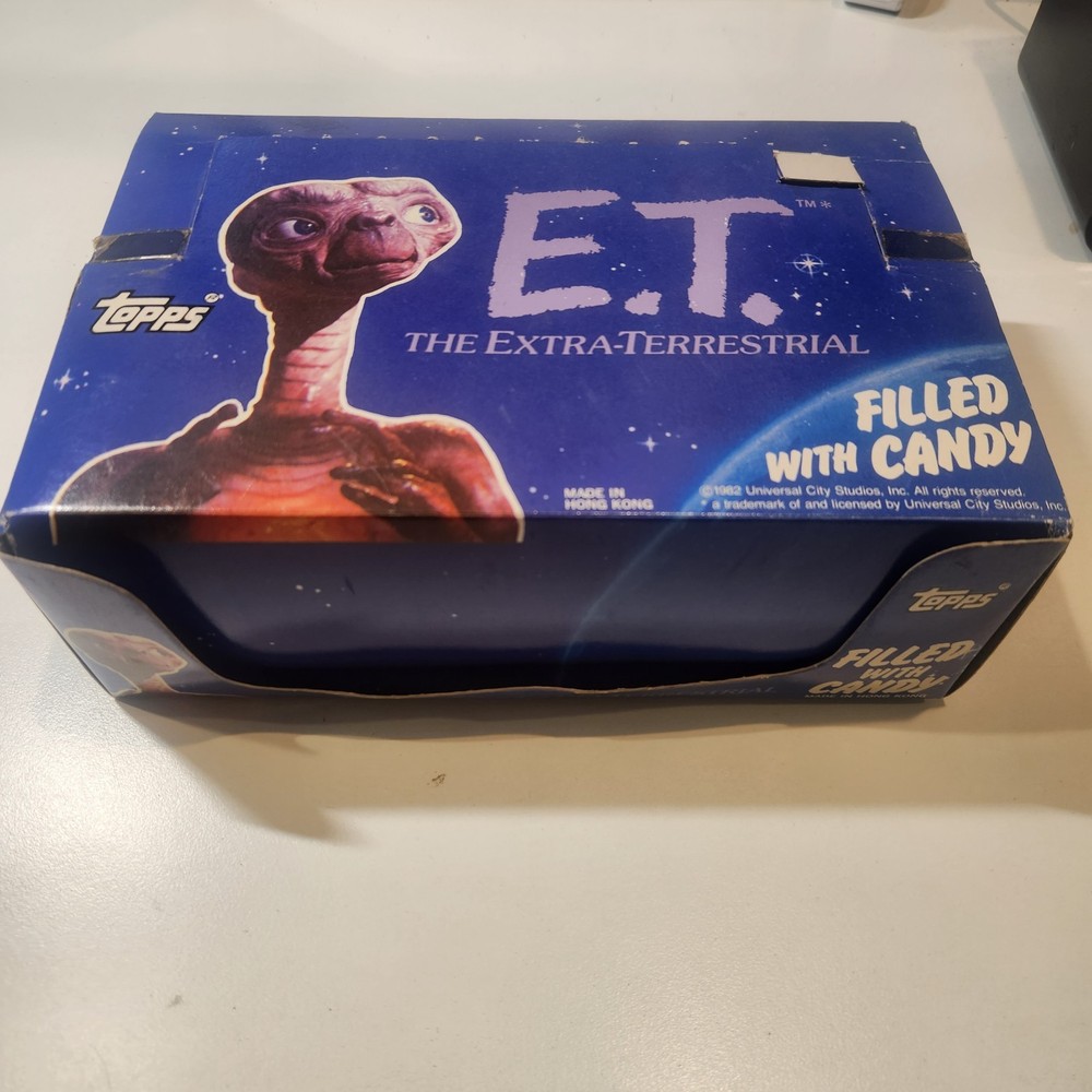 1982 Topps E.T. Movie Candy Head Display Box - Empty Box (with tray holder)