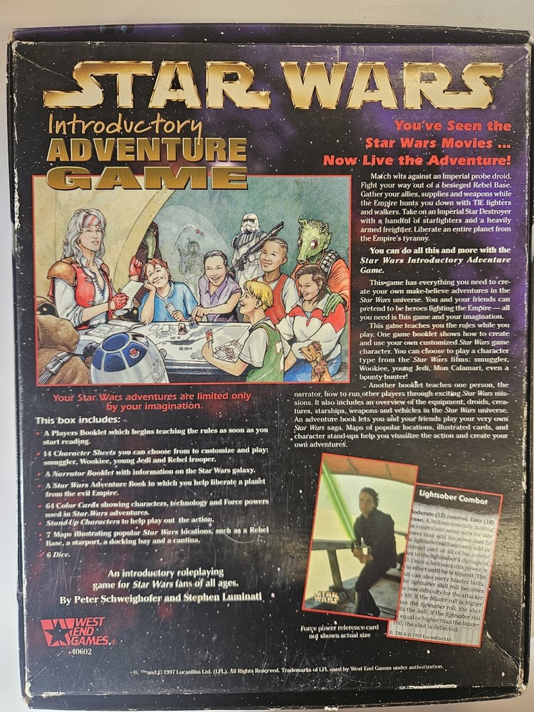 Star Wars Introductory Adventure Game RPG 1997