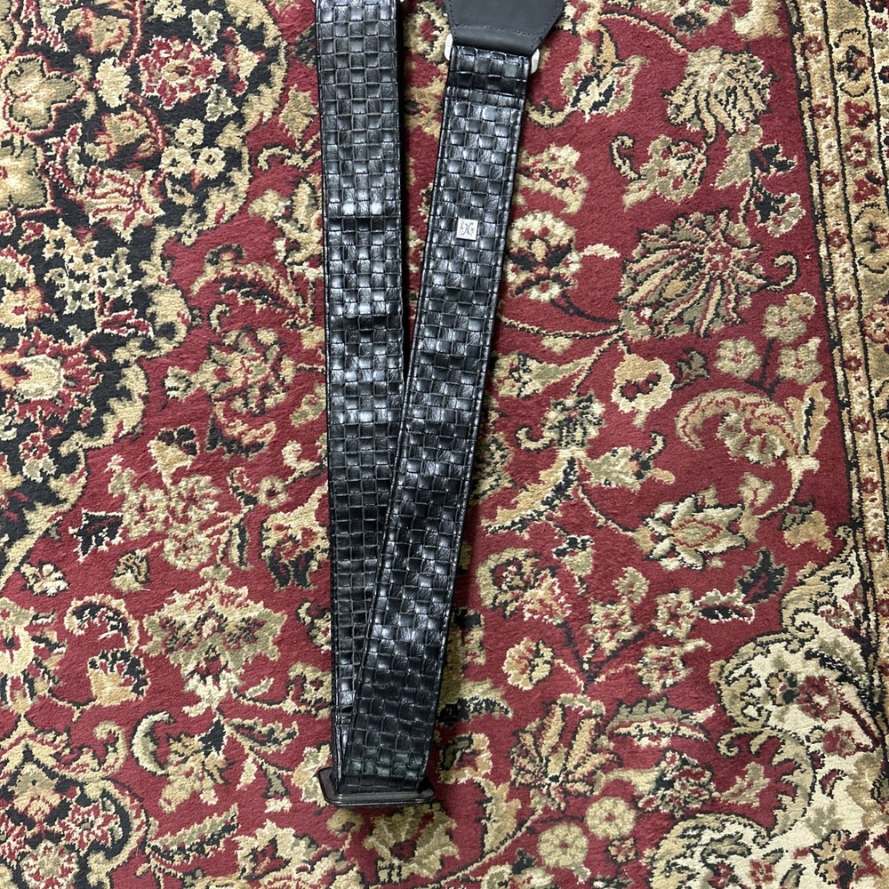 Get’m Get’m Guitar Black Woven Leather Strap