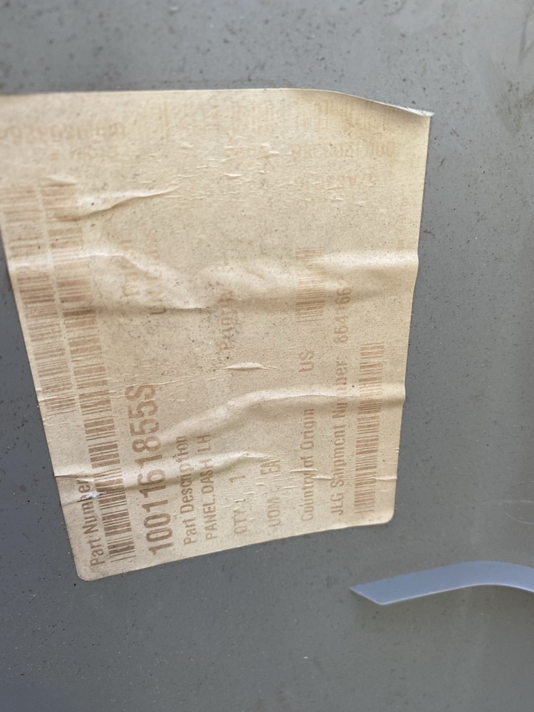 (TOA) JLG Left Dash Panel 1001161855