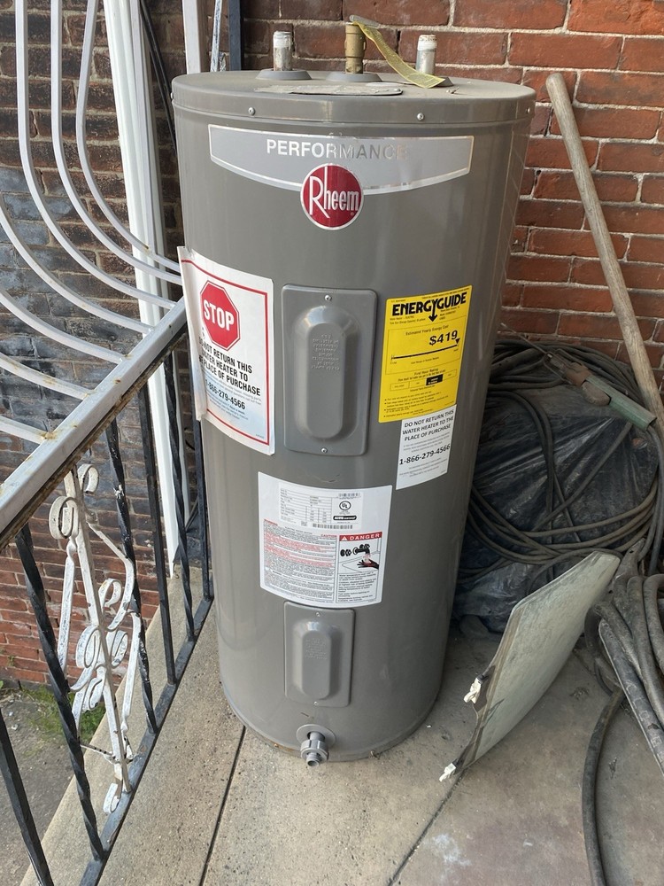 Rheem Performance Gray Indoor Storage Tank Water Heater 240V