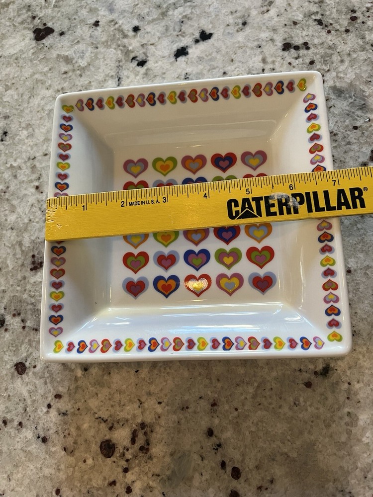 Heart Candy Dish Ceramic 7 Inch
