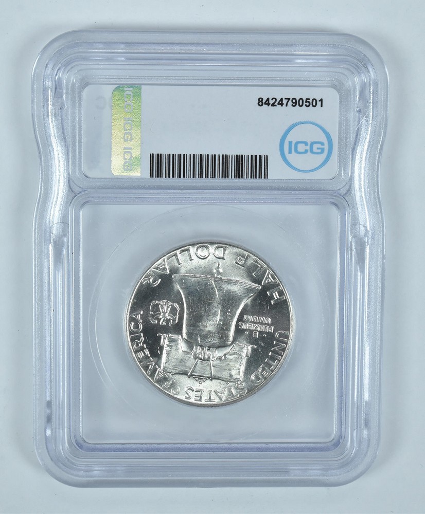 1950-D Franklin Half Dollar MS64 ICG