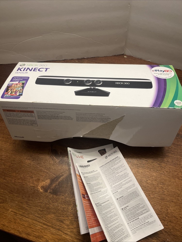 Official Microsoft Xbox 360 Kinect Sensor Bar  In Box