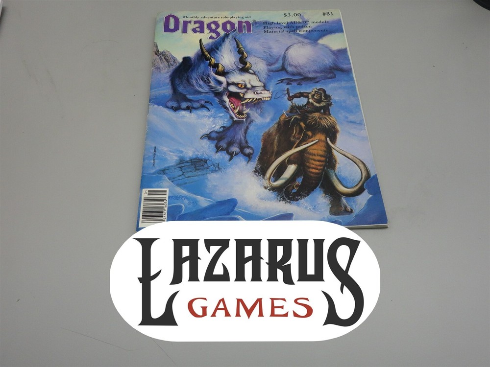 Dragon Magazine: Issue #81 - January 1984 (TSR)