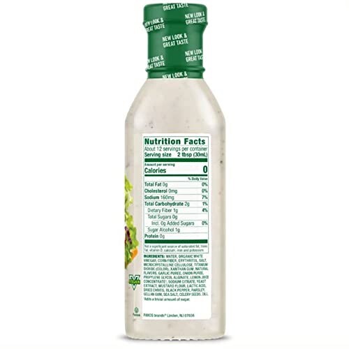 Ranch Zero Calorie Dressing 4 Bottles NT.WT 12 Fl.Oz. (355mL) each.