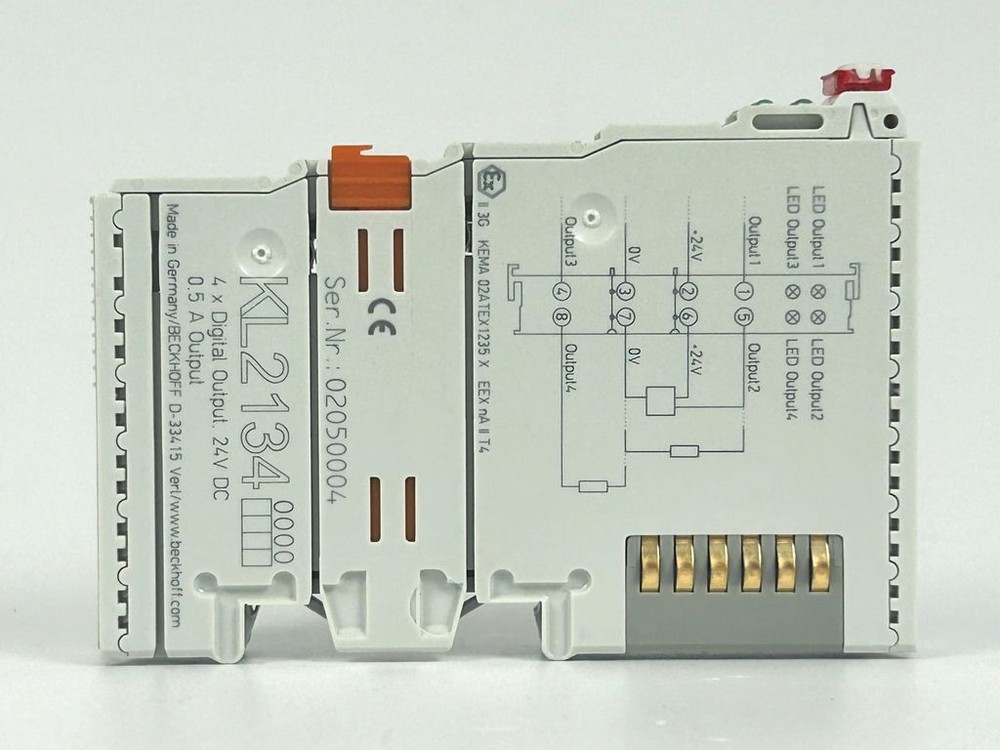 Beckhoff KL2134 4 Channel Digital Output Terminal 24 V DC