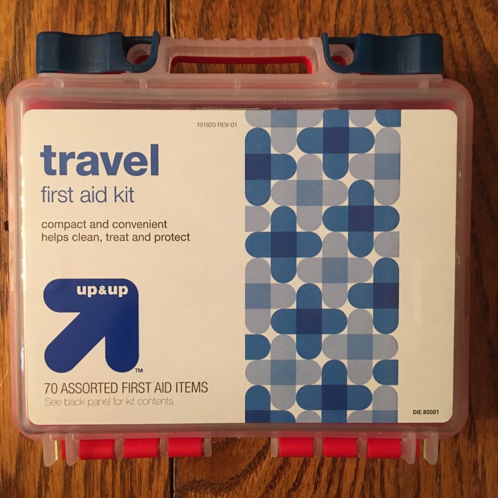 Travel First Aid Kit - 70 Assorted First Aid Items Travel - Compact & Convenient