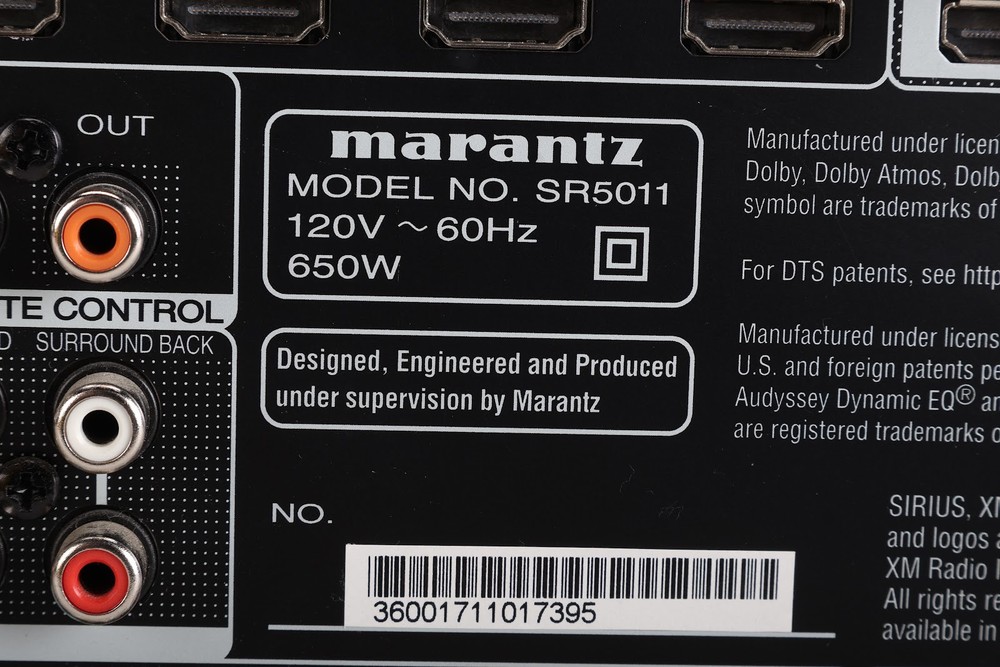 Marantz SR5011 7.2-Channel Network AV Receiver