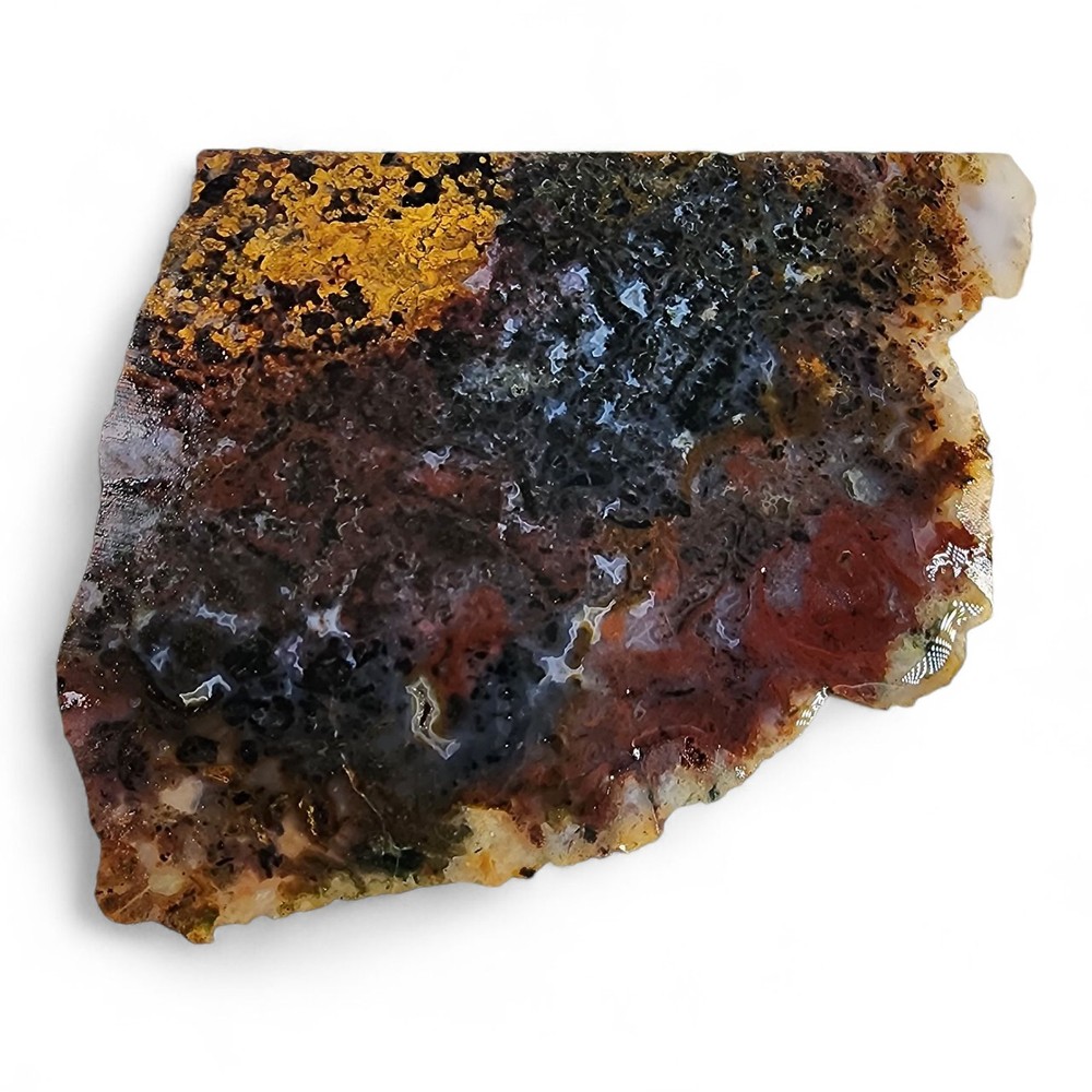 Moss Agate Faced Rough 134.2 grams.