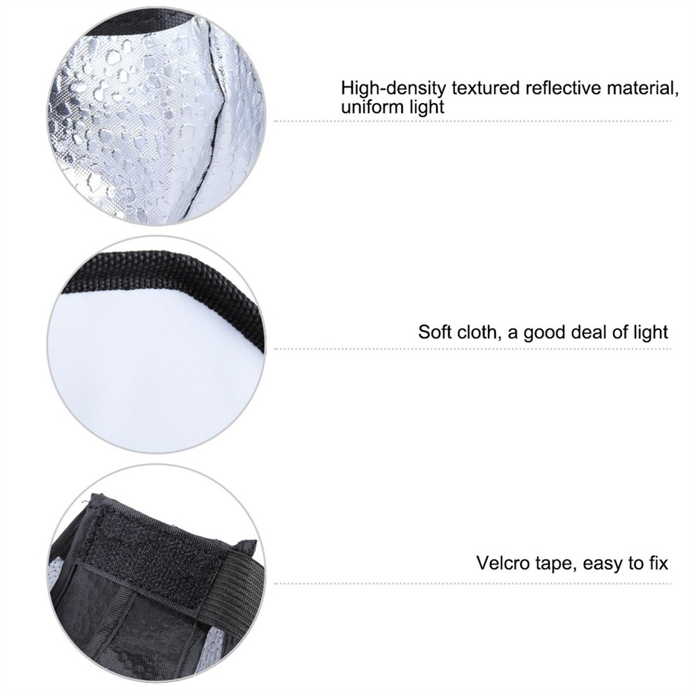 20cm Foldable Soft Flash Light Diffuser Softbox Cover Photography Flash Kit