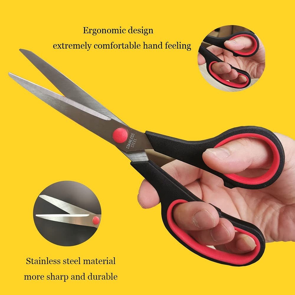 Scissors, Multipurpose office Scissors,8.5 Inch Ultra Sharp Shears, Comfort-...