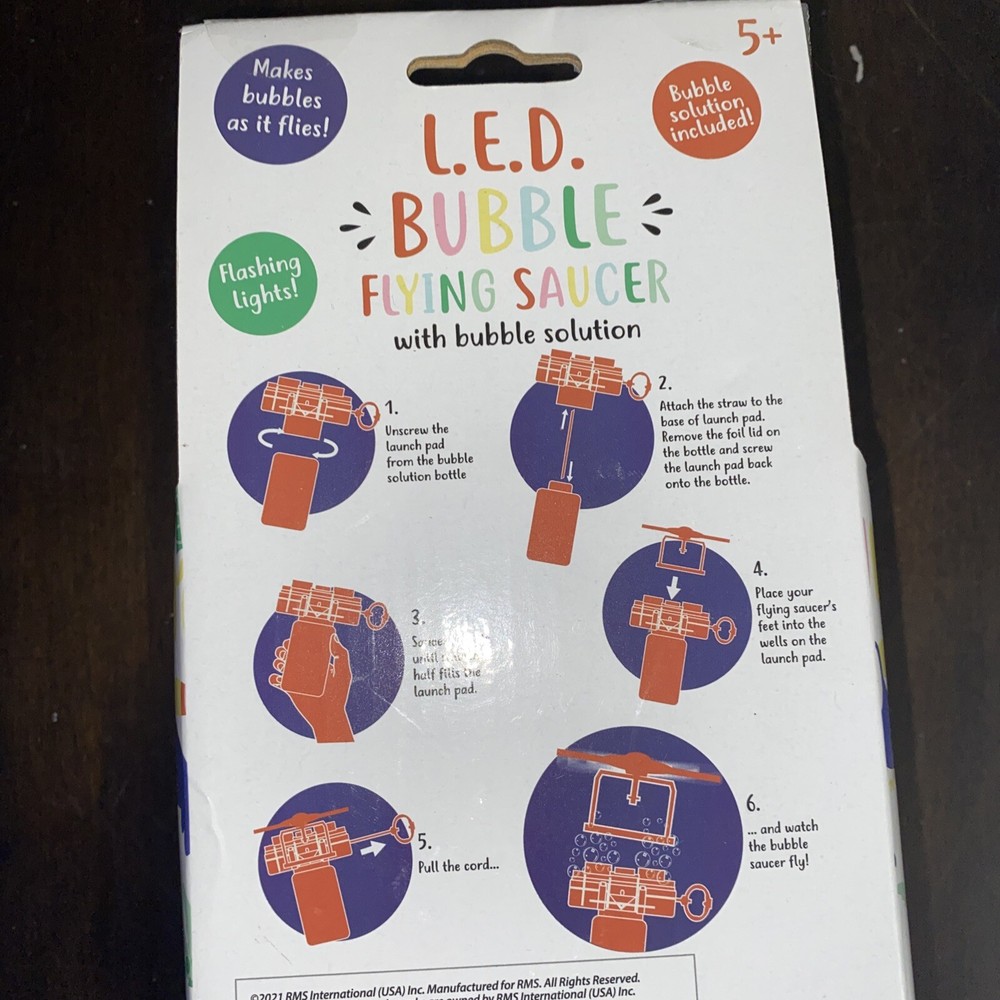 Bubble Flying Saucer Toy