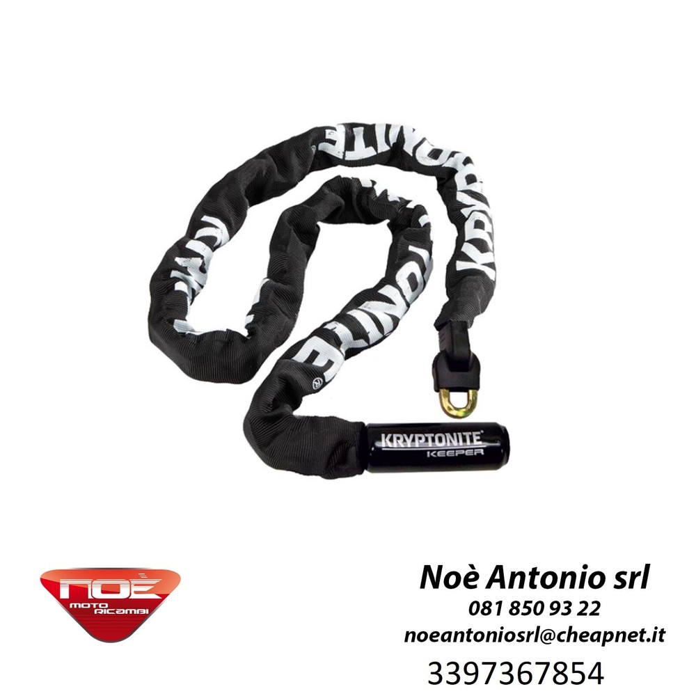 KEEPER KRYPTONITE STEEL CHAIN WITH INTEGRATED LOCK 170CM cod 15518