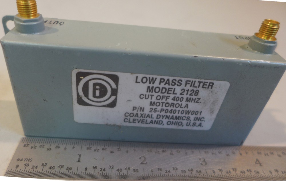 Coaxial Dynamics Low Pass Filter Model 2128