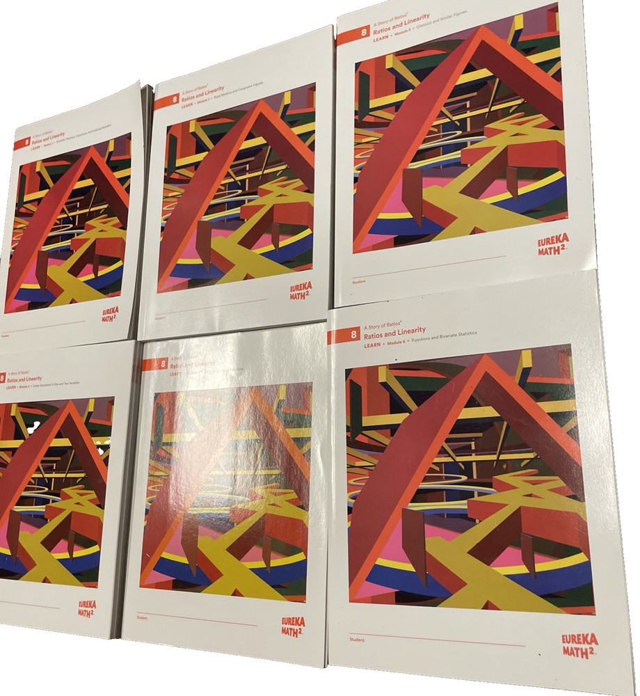 Eureka Math Squared Grade 8 NEW Complete Set LEARN Student books 1-6