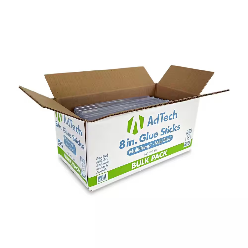 8 In. Mini Size Glue Sticks (5 Lbs. Bulk Pack)