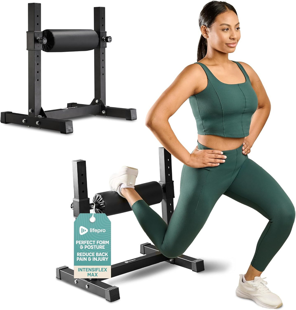 Bulgarian Split Squat Stand – Adjustable Single Leg Squat Roller Stand for Split