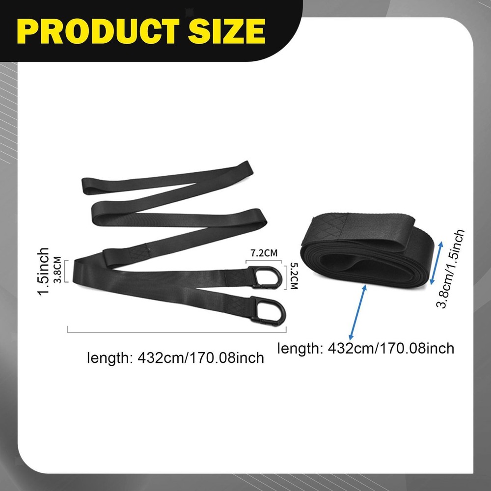 Snowmobile Tow Strap Snowmobile Accessories Heavy Duty Sled Pulling Strap