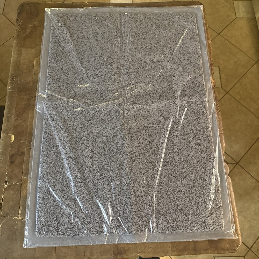 Large Cat Litter Mat 28”x 20” - Gray
